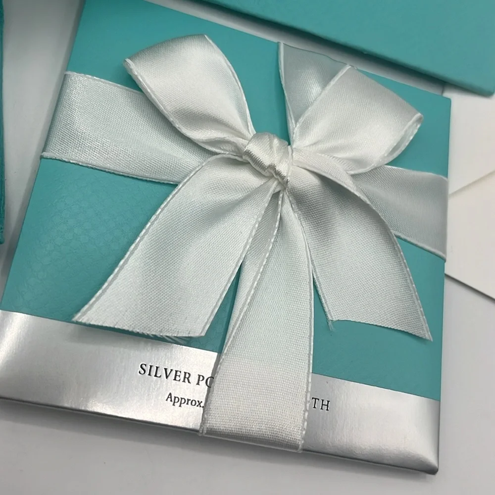 Tiffany & Co. Gift Set with Box Bag Card and Polish Cloth